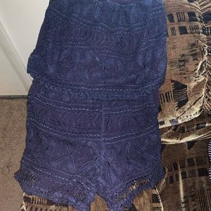 dark blue short romper